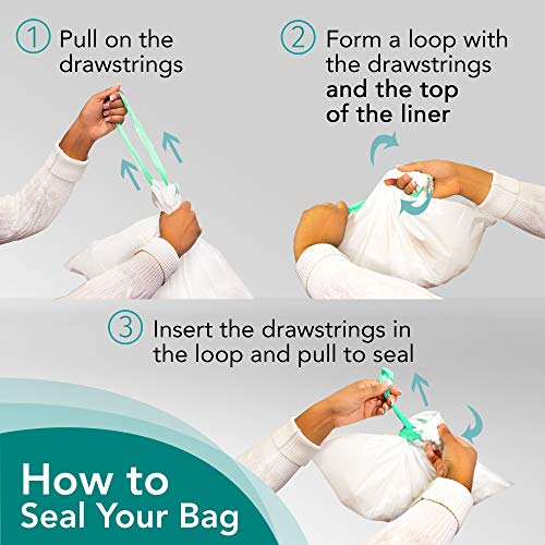 The Original Carebag Commode & Bedpan Liners with Super Absorbent Pad, 60 Count (3 boxes of 20) - Medical Grade, Fits any Size Bedpan - Universal Liner Designed for Bedside Commode Buckets and Bedpans - Thumbnail 4