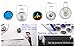 Ladieshow Snap Jewelry PU Leather Display Board for 12mm 18mm 20mm Snap Button(Black)