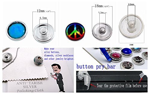 Ladieshow Snaps Jewelry Display PU board (Regular Sized Snap,Big Button) (Big)