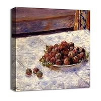 Canvas Wall Art Women in a Garden by Pierre-Auguste Renoir Canvas Prints Home Artwork Decoration for Living Room,Bedroom - 12x12 inches