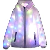 O-MAYEVER LED Light up Jacket For Women and Men Unisex Novelty Costume For Burning Man Party Carnivals Halloween Xmas Raves