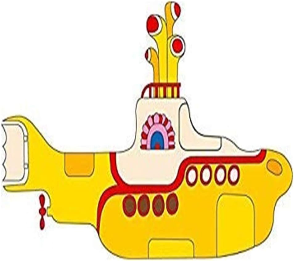 The Yellow Submarine Printed Decal Sticker 5" Sticker for