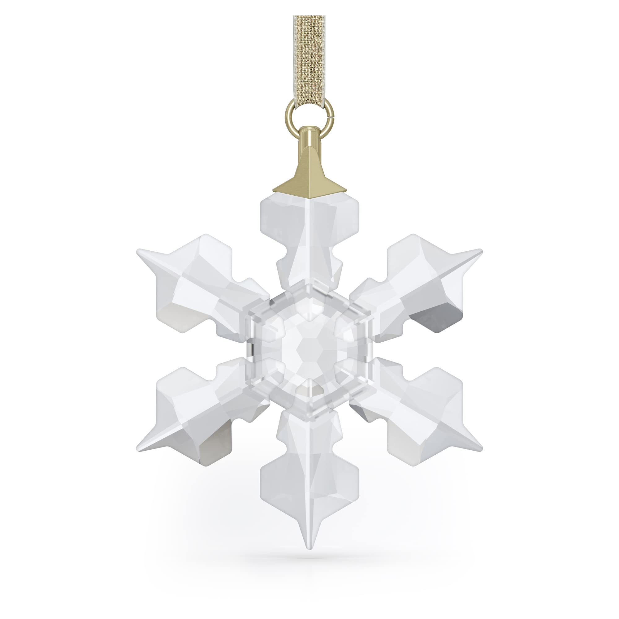 Swarovski Snowflake Hanging Star Ornament, Clear Crystals, from the Little Snowflake Collection — image 1