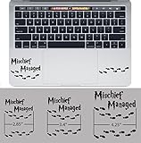 Harry Potter Mischief Managed Trackpad Keyboard Apple MacBook Decal Vinyl Sticker Apple Mac Air Pro Retina Laptop Sticker