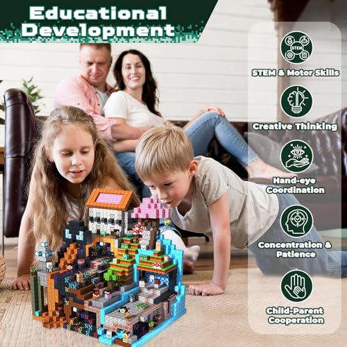 GraceDuck 300PCS Magnetic Blocks - Magnet Building Blocks, Stacking Magnetic Cubes Toys Adventure Themed Set, STEM Montessori Sensory Toys for Kids Boys and Girls Ages 3 4 5 6 7 8 9 Birthday Gifts