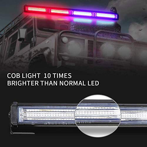 TSIALEE Led Traffic Advisor Strobe Light Bar, 24IN COB LED Warning