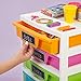 IRIS USA PJD-305 5 Drawer Storage & Organizer Chest, Assorted Colors, Girl, Pastel
