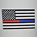 3'x5' THIN BLUE LINE POLICE & THIN RED LINE FIREFIGHTER Respect and Honor Law enforcement First Responder US flag 3x5 foot USA