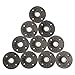 KINGSO 10 Pack 3/4'' Black Malleable Iron Floor Flange Pipe Fittings, Perfect for Industrial Pipe Furniture and DIY Decor (3/4“) (3/4'' Flange)