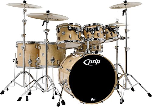 Pdp by dw 7-piece concept maple shell pack with chrome …
