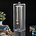 Necklace Holder - Acrylic Jewelry Organizer Contains 12 Hooks Necklace Organizer
