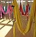 Karriw Aerial Anti-Gravity Yoga Hammock Swin Fitness Inversion Pilates Yoga Trapeze/Yoga Swing/Sling/Inversion Tool (Yellow)