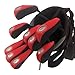 10pc Neoprene Golf Iron Club See Through Window Head Cover Protection Case Set (Red) - for Taylormade, Nike, Callaway, etc.