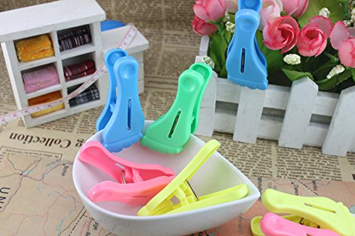 BESTI-FIRE Cute Little Feet Clothespins,Trousers clips,sock clip,Tie clip (10pcs)