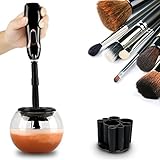 Makeup Brush Cleaner - Clean and Dry All Makeup Brushes in Seconds- Professional Premium Washing Cosmetic Brushes Cleaner Tool (Black Color)