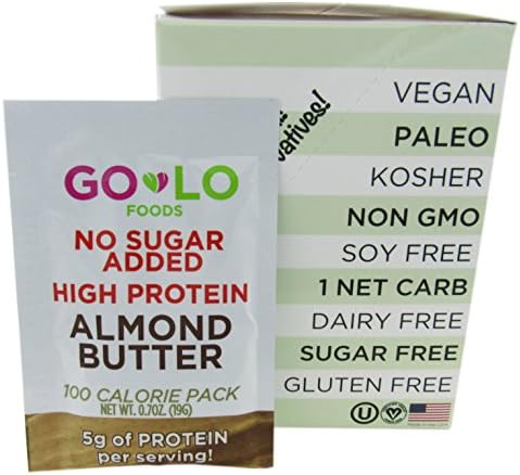 Go Lo Almond Butter Spread 100 Calorie Squeeze Pack - 10 Count