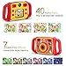 PROGRACE Kids Camera Dual Camera Selfie Digital Video Camera Camcorder for Boys Girls with 4X Digital Zoom, Flash Light and Funny Game(Christmas Edition)