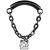 BelezaDosas G23 Titanium Labret Studs Threadless Push-in Labret Press Fit 16G Cluster Helix Lobe Conch Tragus Push Back Piercing Jewelry