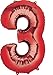 Mayflower Products Disney Cars 3 Lightning McQueen 3rd Birthday Party Supplies and Balloon Decorations