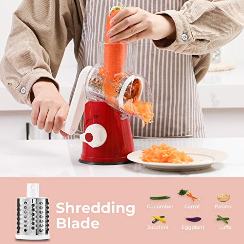 Mandoline Vegetable Slicer With Adjustable Stainless Steel Cutter and 3