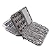 Ivy Trade Electronic Organizer Travel Case Waterproof Double Layer Travel Universal Cable Storage Bag for Cords, Charger, Phone, USB, SD Card，iPad or Tablet(up to 9.8'') Grey