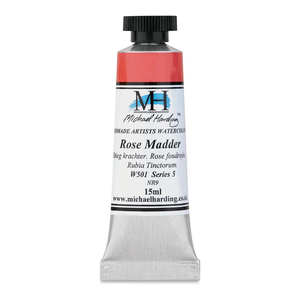 Michael Harding Professional Watercolors - 15ml Tubes (Rose Madder)