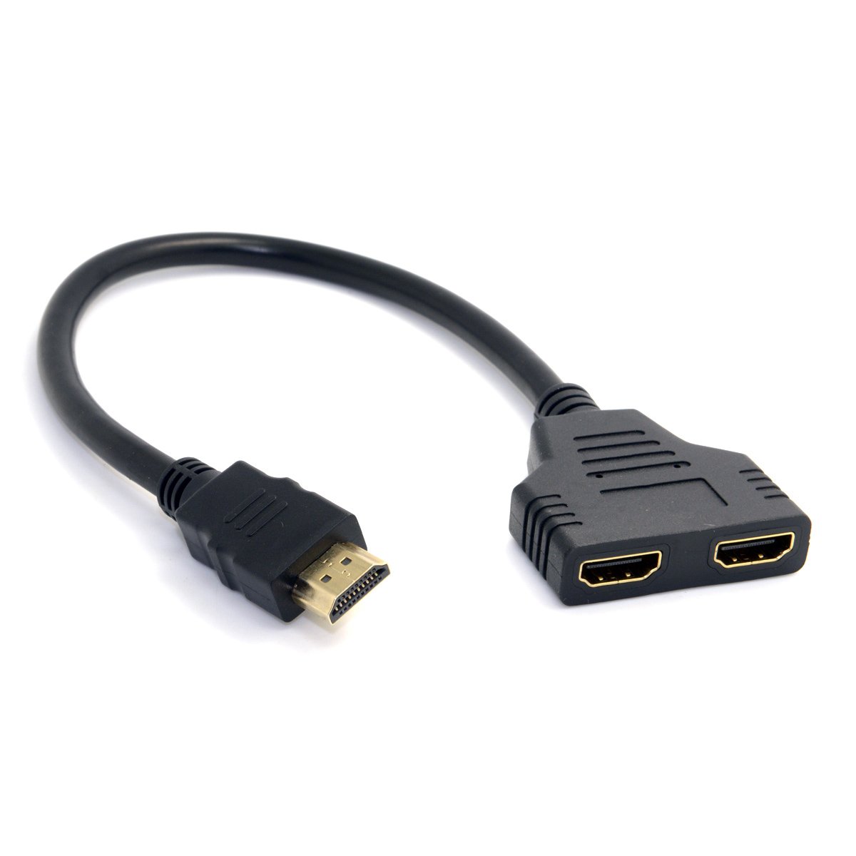 cablecc HDMI Male to 2 HDMI Female 1 in 2 Out Splitter Cable Adapter Converter