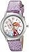 Disney Frozen Watch for Kids - Elsa and Anna Watch - Girls Watches - Kid Toys - Watches for Kids Girls - Toddler - Silver Bezel - Purple Leather Strap