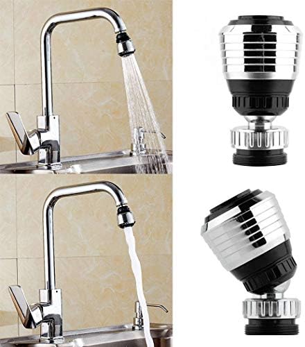 Oguine 360 Degree Rotate Faucet Kitchen Water Saver Tap Faucet Nozzle Filter Adapter for Kitchen Restaurant Home Hotel