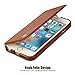 Jisoncase iPhone 6s Plus Vintage Leather Stand Case Magnetic Flip Phone Cover for Apple iPhone 6 Plus/ 6s Plus Brown (JS-I6U-04M20)