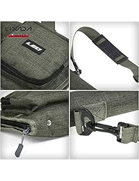 Bolso de caña de pescar Lixada Premium   Maletines portátiles para cañas de pescar y carretes de pesca, estuches de viaje para herramientas de caña de pescar   Tiene capacidad para 5 bastones, trastos y más, tubos para guardar cañas de pescar con correa d