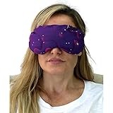 Eye Mask - Lavender Eye Pillow - Natural Relaxation - Stress Relief (Purple Stars)