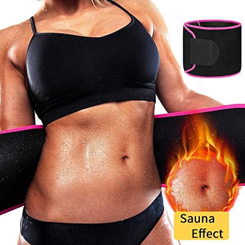 DANLOTE Waist Trainer for Women Men, Waist Trimmer Belt Weight Loss - Sweat Slimming Neoprene Stomach Fat Burner Abdominal Trainer Bands