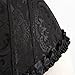 frawirshau Women's Lace Up Boned Overbust Corset Bustier Bodyshaper Top