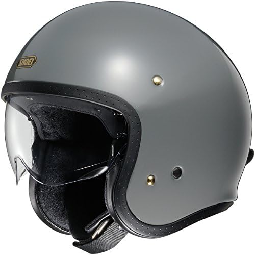 Motorcycle Shoei J-O Open Face Helmet Grey M UK