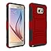 Note 5 Case, EC™ Hard Shock-Resistant Heavy Duty Armor Holster Protective Case Cover with Belt Swivel Clip + Kickstand for Samsung Galaxy Note 5 (Red/Black)