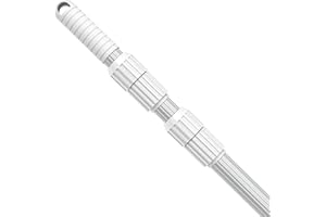 YEECHUN Professional 15 Foot Swimming Pool Pole Telescopic Aluminum Fits Pool Net Skimmer Rake Vacuum Head Brush Cleaning Equipment Heavy Duty,for Skimmer Nets, Vacuum Heads and Brushes