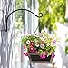 Hanging Plant Bracket for Hand Forged Outdoor (4 Pieces – 12 inches) More Stable and Sturdy Black Plant Hooksthumb 1
