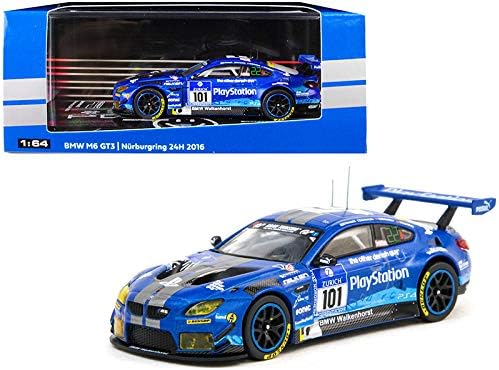 M6 GT3#101 M. Henkola/G. Richardson/M. Sandritter/K. Yamauchi Nurburgring 24H (2016) 1/64 Diecast Model Car by Tarmac Works T64-020-16NUR101
