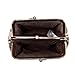 Signare Tapestry Double Pocket Change Pouch Kiss lock Coin Purse for Women With Flower Morning Garden Design (FRMP-MGD)
