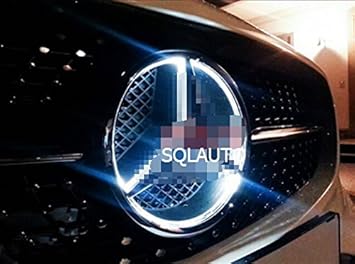 Sqlauto Beleuchtet Led Licht Vorne Vor Emblem Lampe Auto Kuhlergrill Star Emblem Fur Merce Des 2013 2016 Amazon De Auto