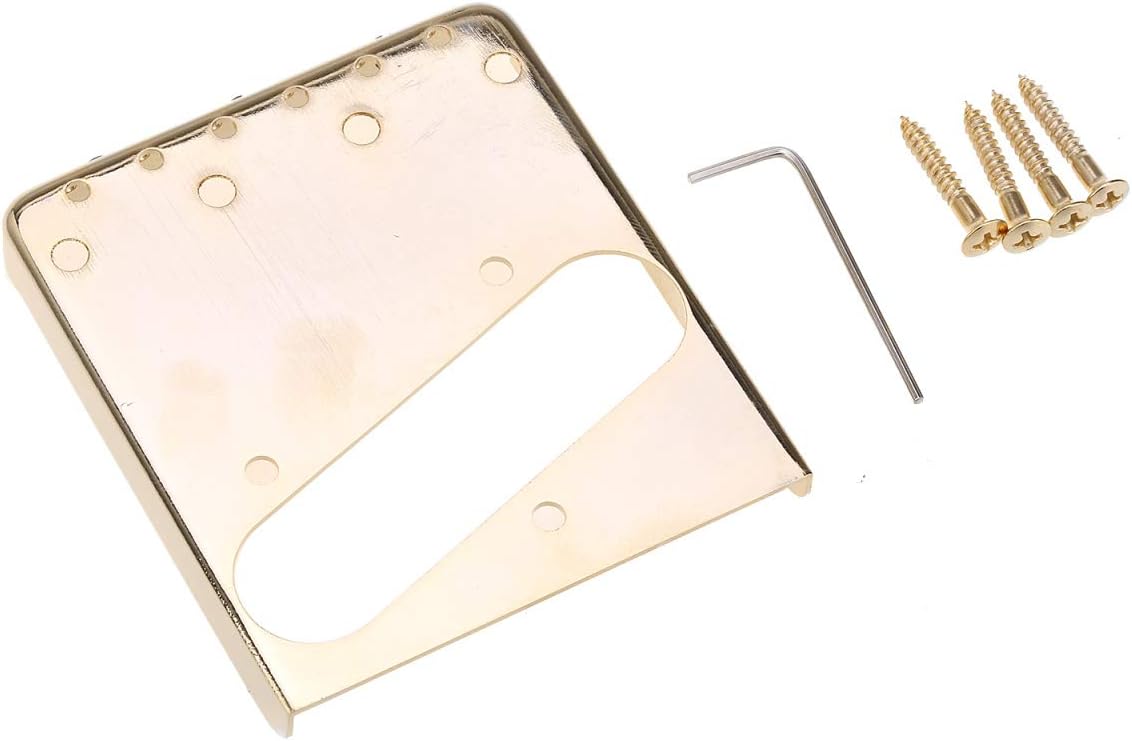 Wilkinson WTB Ashtray Brass Compensated 3-Saddles Telecaster Bridge for Tele Guitar Gold - Image 4