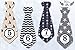 Nautical Baby Boy Monthly Milestone Tie Stickers for First Year 12 Pcs. Set Newborn Months No Glare Photo Props Necktie Onesie Stickers, Registry Shower Gift & Scrapbook Photo Memory Keepsake