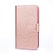 TabPow Galaxy S8 Plus Case, 10 Card Slot - [ID Slot] Wallet Folio PU Leather Case Cover With Detachable Magnetic Hard Case For Samsung Galaxy S8 Plus (SM-G9550) - Glitter Rose Gold