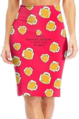 I Have A Drinking Problem, I Can't Find My Beer Cartoon 1Above Knee Skirt