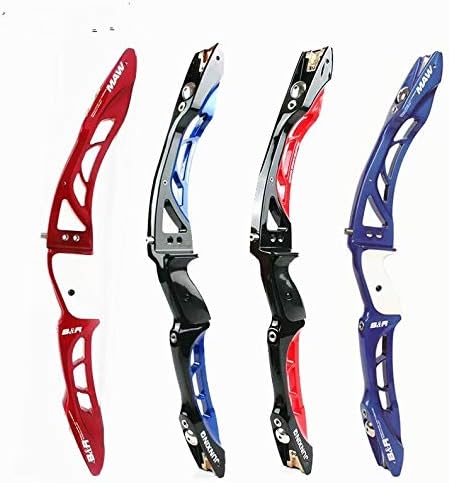 ROTOSAFETY 68" Recurve Bow Aluminum Alloy Riser with 18-32 lbs Maple Wood Backed High Strength Fiberglass Limbs ILF Hunting Training Archery