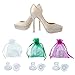 TOODOO 12 Pairs Heel Stoppers High Heel Protectors for Women's Shoes, Small/Middle/Large, Transparent