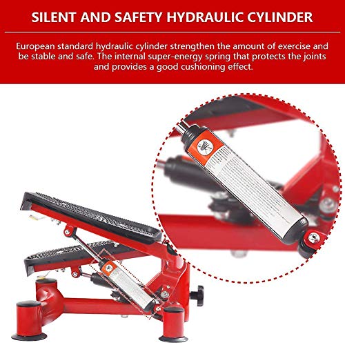 KENL-Fitness-Mini-Stepper-Step-Trainer-Equipment-Household-Gym-Hydraulic-Mute-Stepper-with-Resistance-Bands-Mini-Stepper-Fitness-Cardio-Exercise-Trainerwith-LCD-Monitor-and-Resistance-Bands