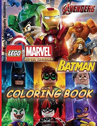 Lego Marvel Avengers Batman Coloring Book For Kids For Boys Girls 34 High Quality Illustrations Book Ac Amazon Sg Books