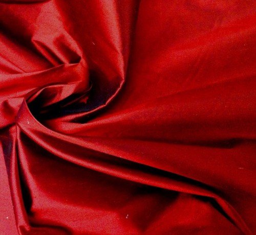 Red 100% Silk Shantung Fabric 54